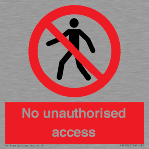No unauthorised access